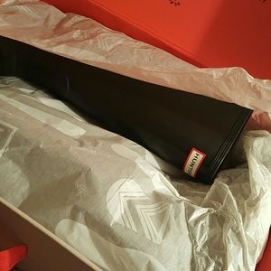 Brand new black rain hunter boots size 10